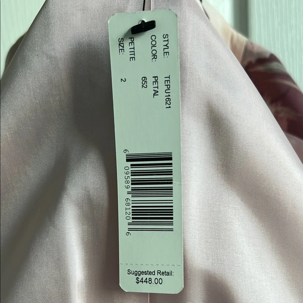 Linda Allard for Ellen Tracy Pink and Burgundy Silk Blazer, NWT - Picture 4 of 6